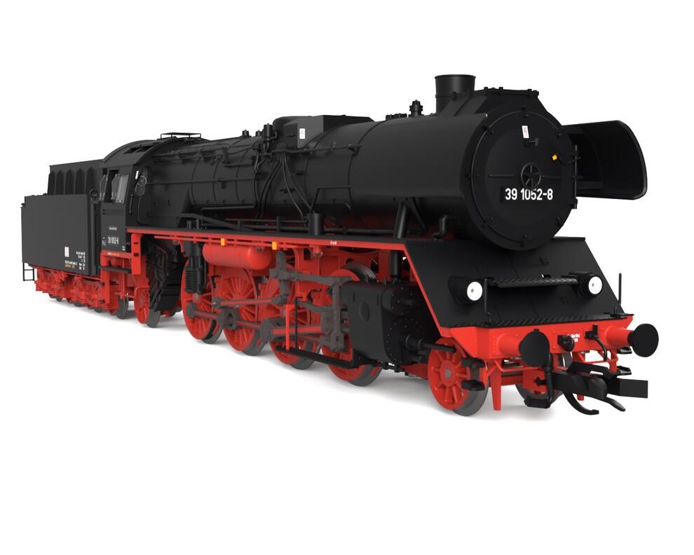 Saxonia 120125 TT Schlepptenderlokomotive BR 39 1052-8, T34 Tender, DR IV - Sound Version