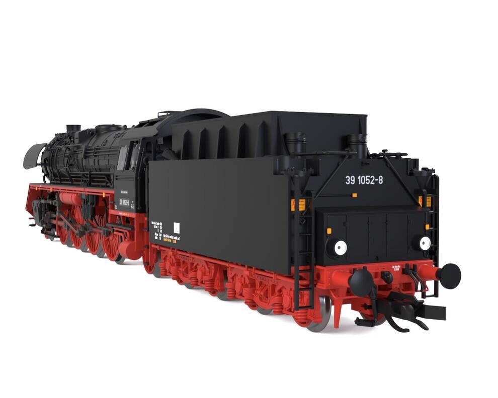 Saxonia 120125 TT Schlepptenderlokomotive BR 39 1052-8, T34 Tender, DR IV - Sound Version