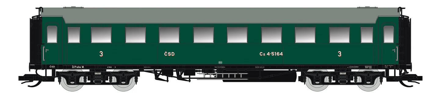 Saxonia 120190 TT Personenwagen C4Ü Sa 07, 3.Klasse CSD mit Beleuchtung