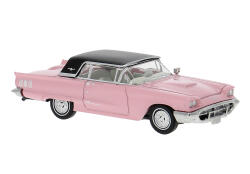 Brekina 18202 H0 Ford Thunderbird Cabrio mit Hardtop, rosa