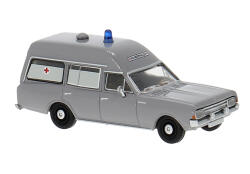 Brekina 20671 H0 Opel Rekord C KTW, neutral in grau