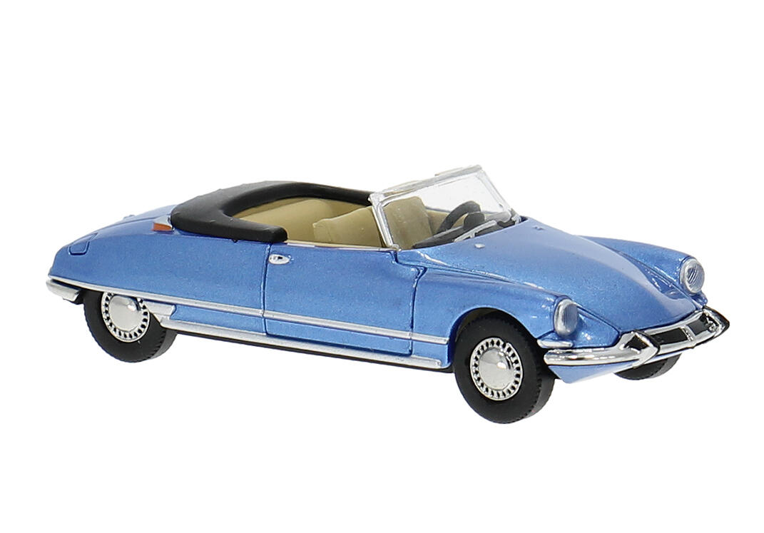 Brekina 14235 H0 Citroen DS Cabrio geöffnet, blau met.