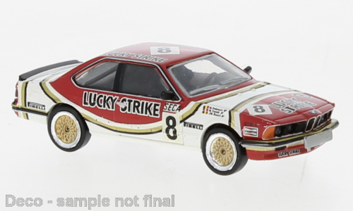 Brekina 24362 H0 BMW 635 CSI, 24h Spa 1983 (Delcourt/Vanoli/Baert)