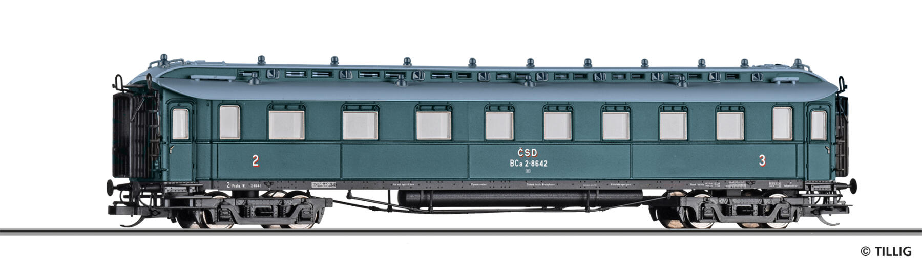 Tillig 12008 TT Reisezugwagen 2./3. Klasse der CSD, Ep. III