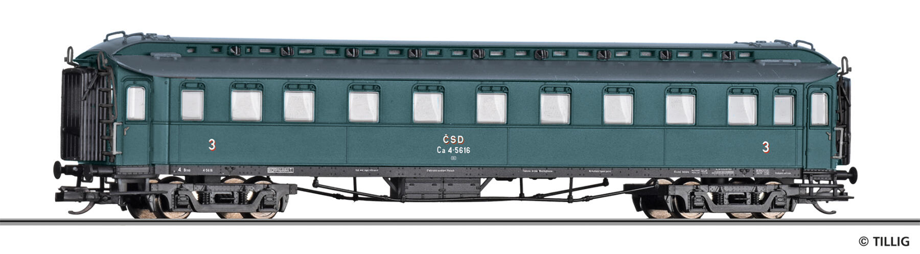 Tillig 12009 TT Reisezugwagen 3. Klasse der CSD, Ep. III
