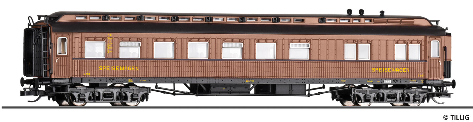 Tillig 12051 TT Speisewagen WR4ü „DSG“ der DB, Ep. III