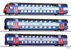 Tillig 70066 H0 Doppelstockwagenset der SBB, Ep. V