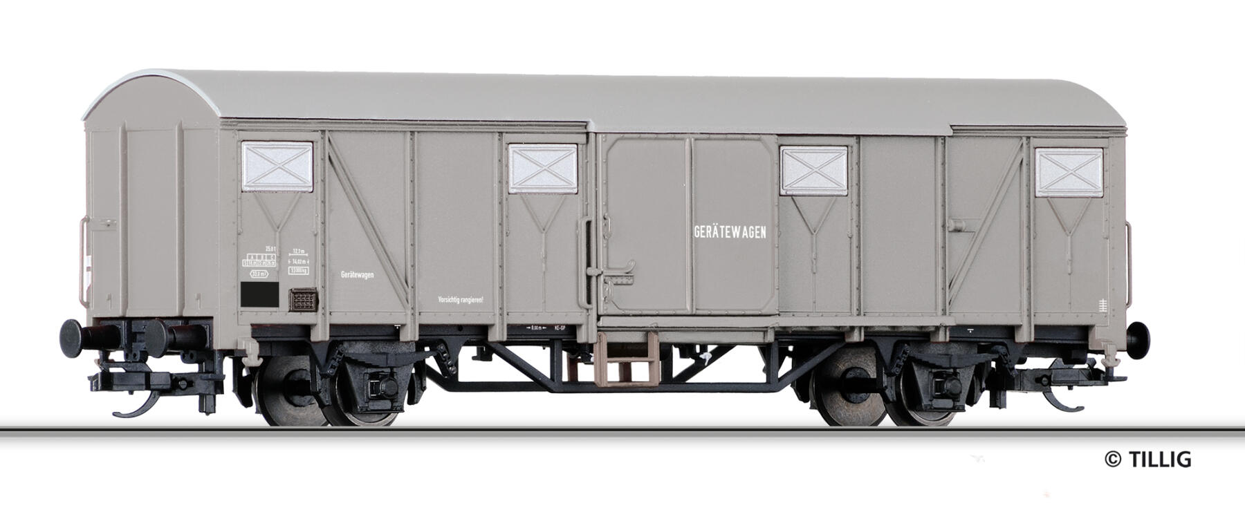Tillig 502795 TT Juniormodell 2026: Gerätewagen Unkrautbekämpfungszug, gratis