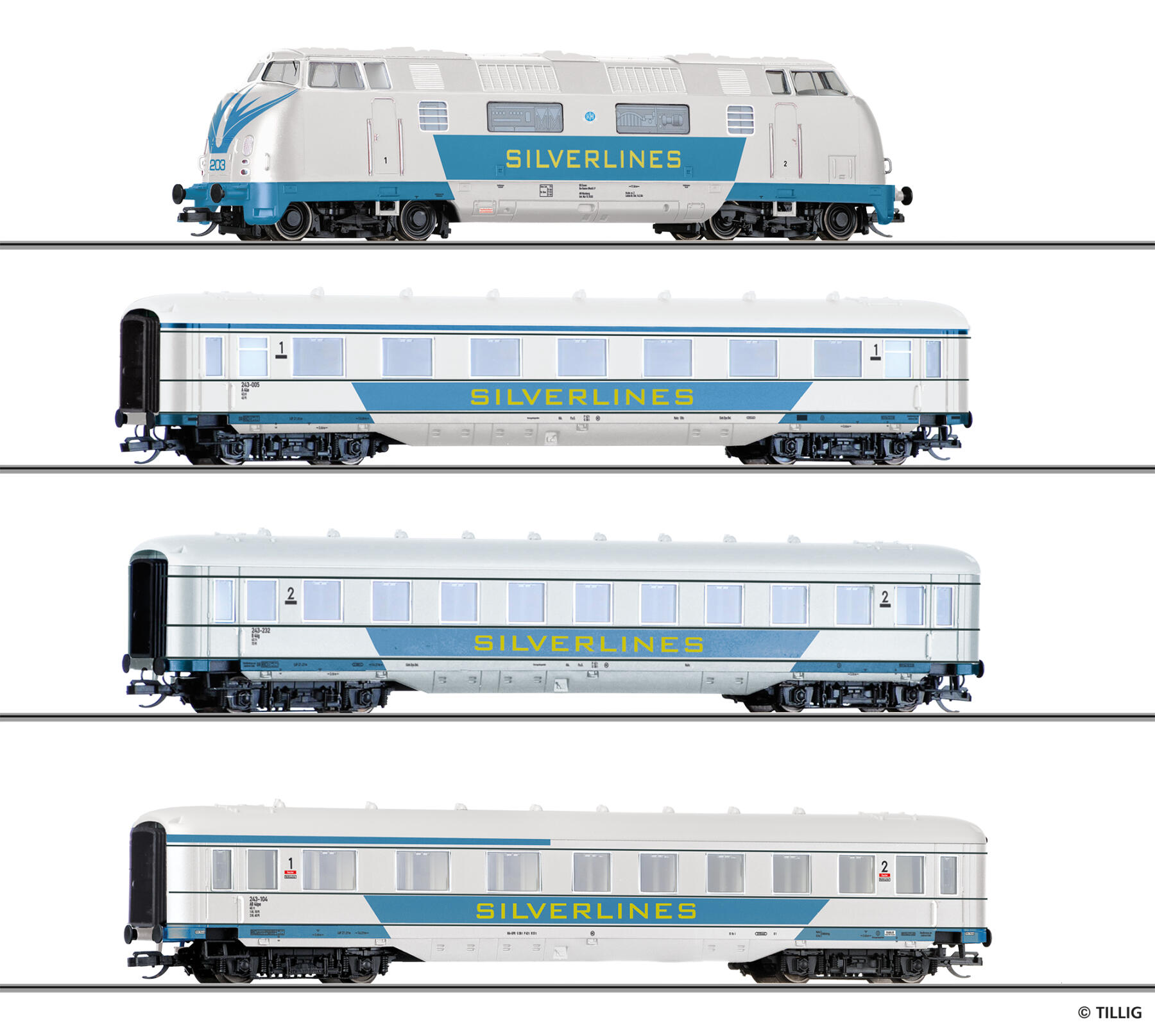Tillig 502797 TT Jubiläums-Set "Silverlines", Ep. III