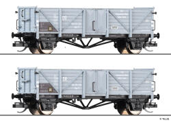 Tillig 502800 TT Set mit zwei Güterwagen Om;...