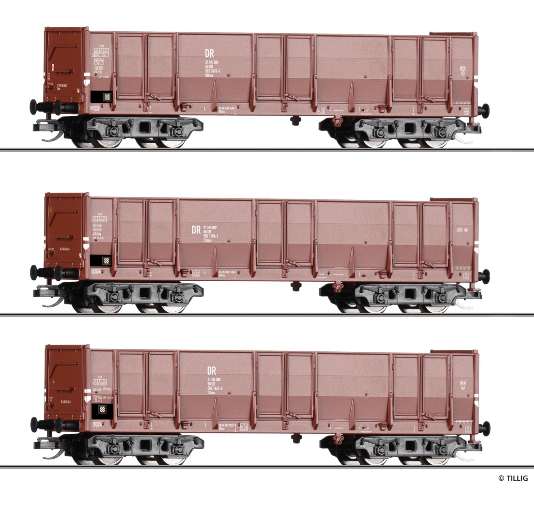 Tillig 502417 Güterwagen-Set DR