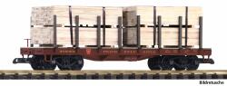 Piko 38799 G Rungenwagen PRR mit Holzladung