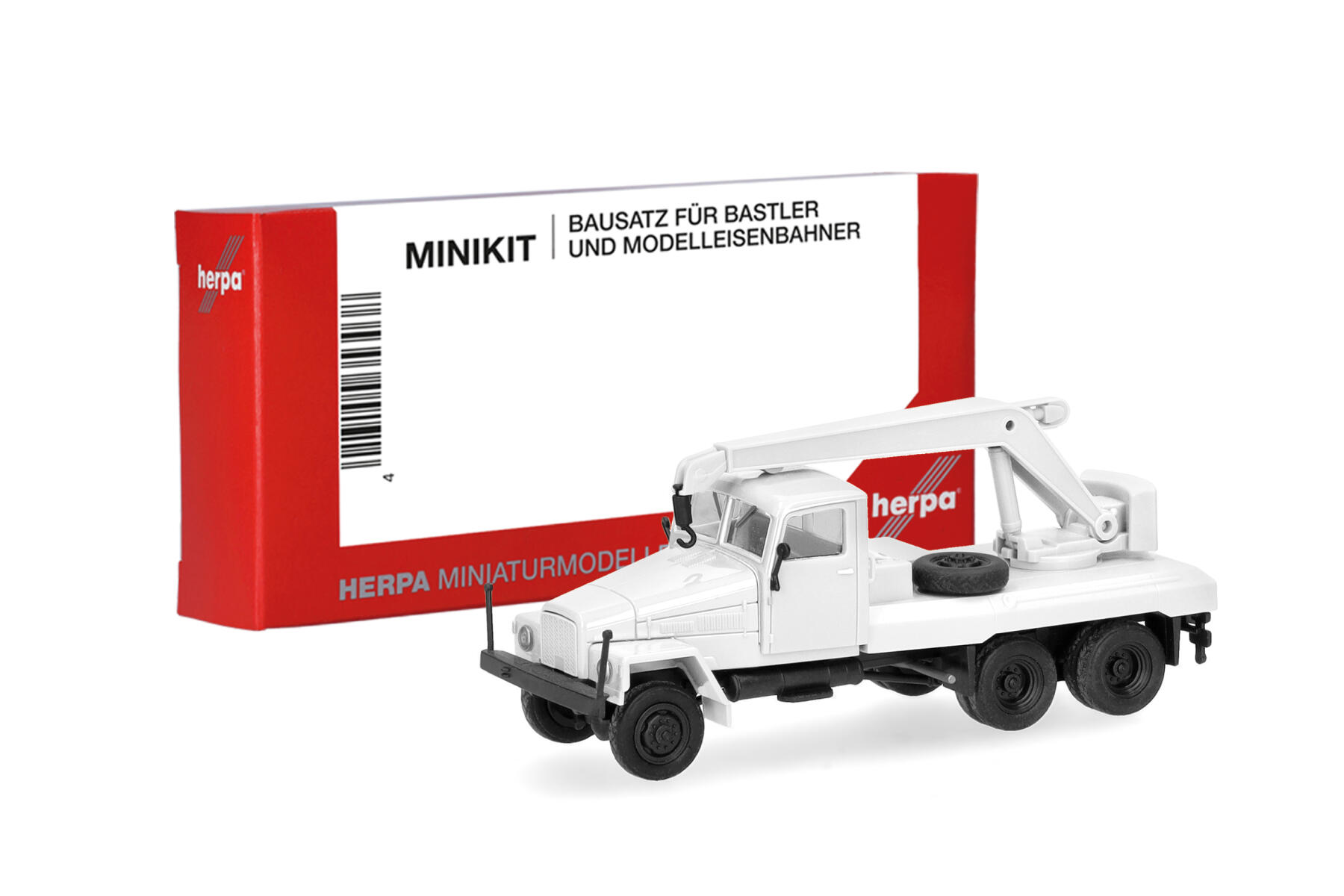 Herpa 014205 1:87 MiniKit IFA G5 Kran-LKW 3achs, weiß