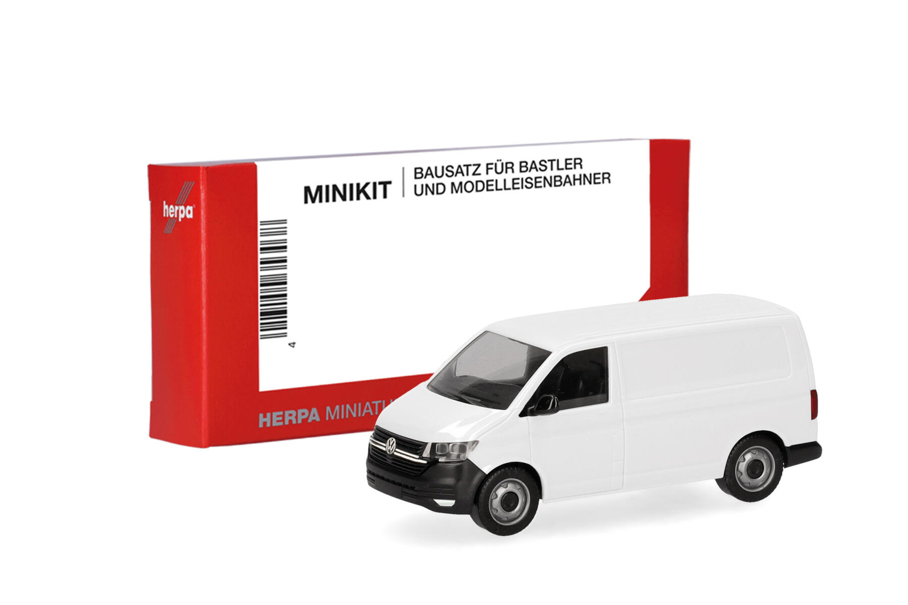 Herpa 014267 1:87 MiniKit VW T6.1 Kasten, weiß (1 Stück)