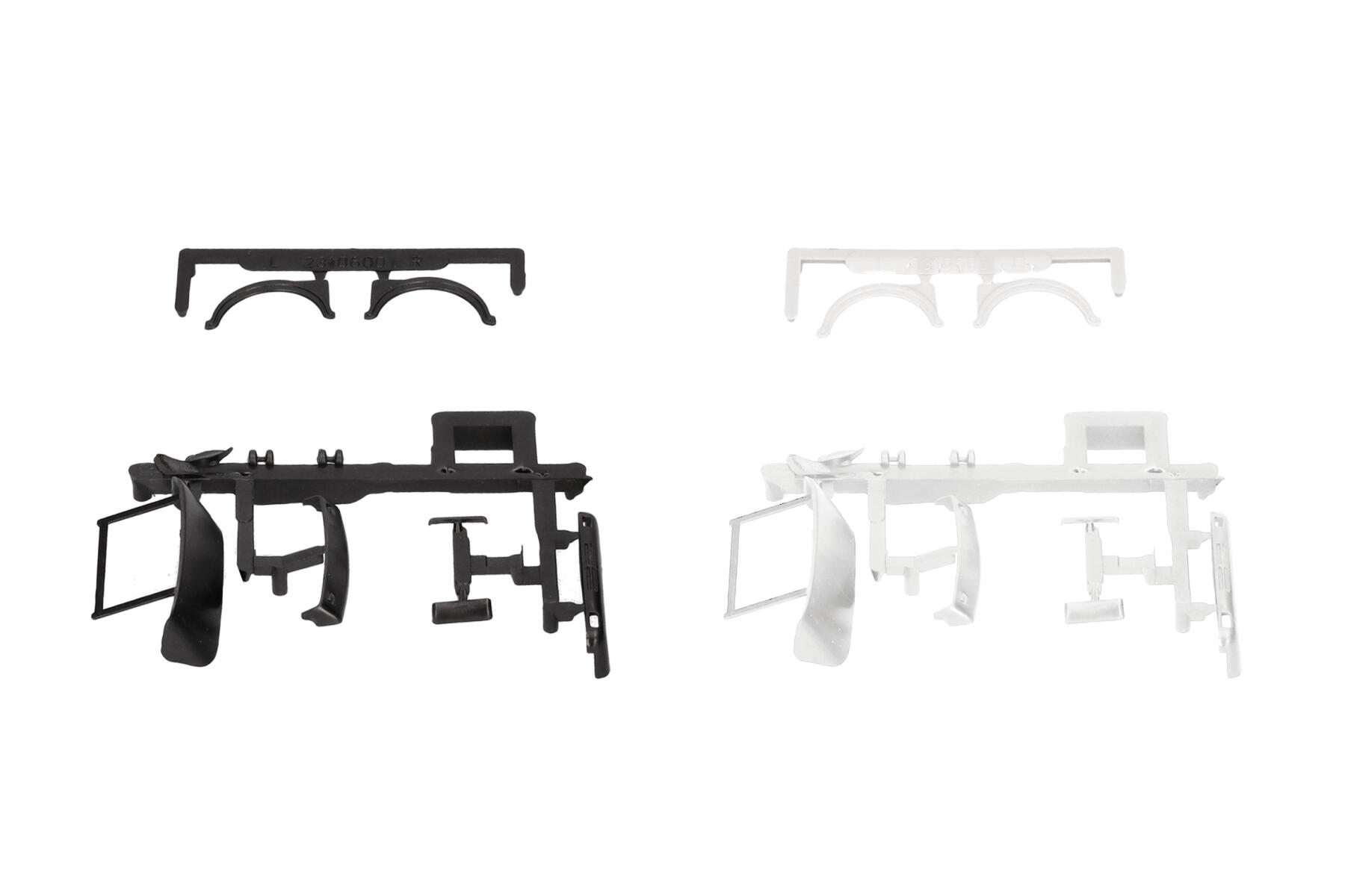 Herpa 054997 1:87 Zubehörsatz MAN F8, Dachspoiler, Stoßstange, Windleitecken,Spritzlappen Kotflügel vorne