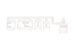 Herpa 055444 1:87 Lowbar und Sidebar LKW weiß (je 3...