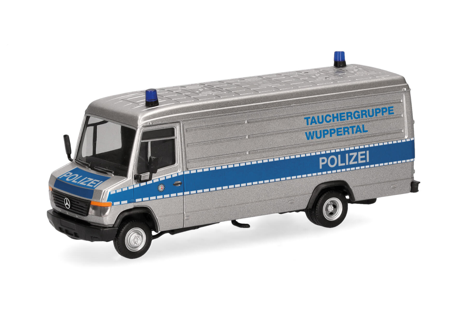 Herpa 098823 1:87 Mercedes-Benz T2 Vario Kasten "Polizei Tauchergruppe Wuppertal"