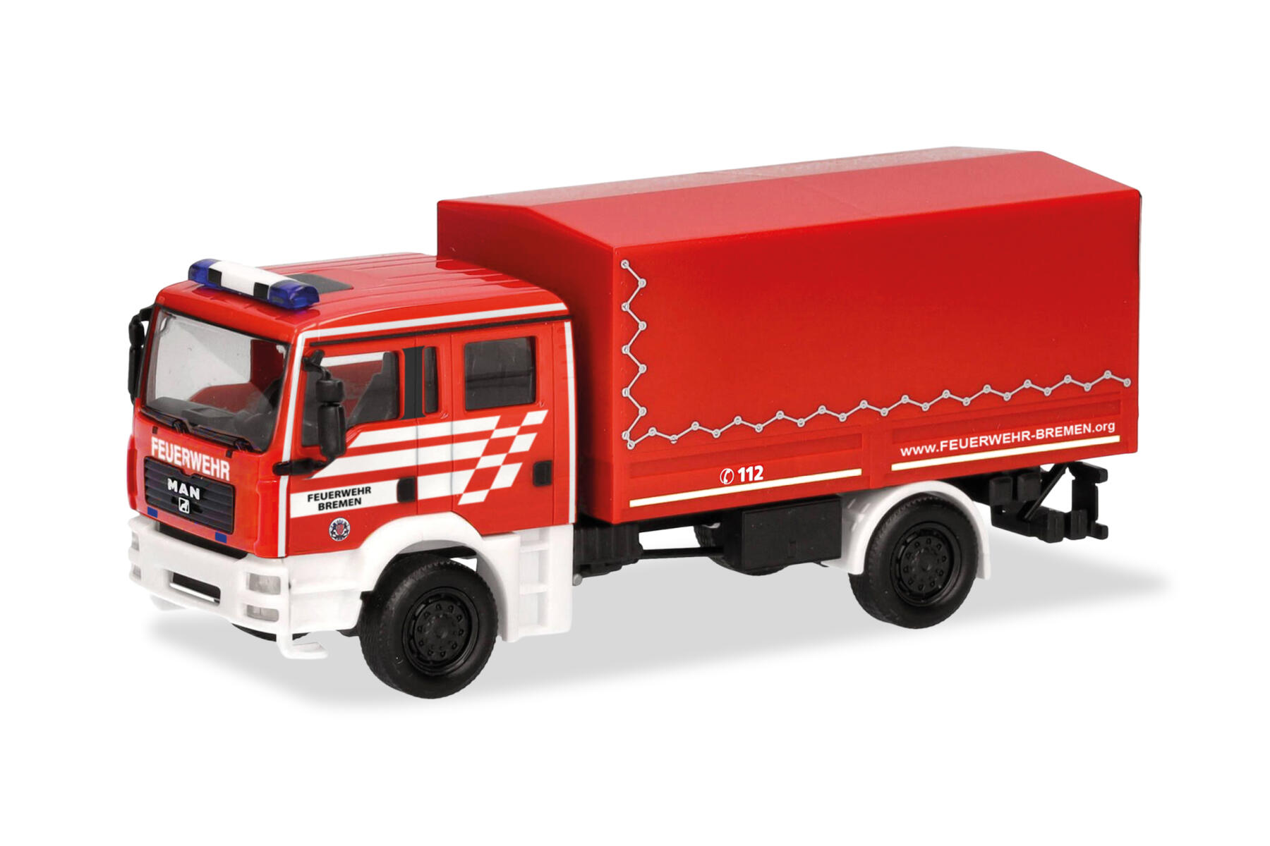 Herpa 098847 1:87 MAN TGA M LKW Dekon "Feuerwehr Bremen"