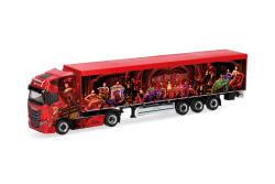 Herpa 320306 1:87 Iveco S-Way Schubboden-Sattelzug...