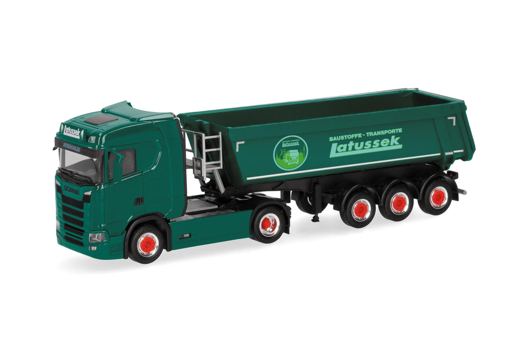 Herpa 320337 1:87 Scania CS 20 ND Rundmulden-Sattelzug "Latussek"