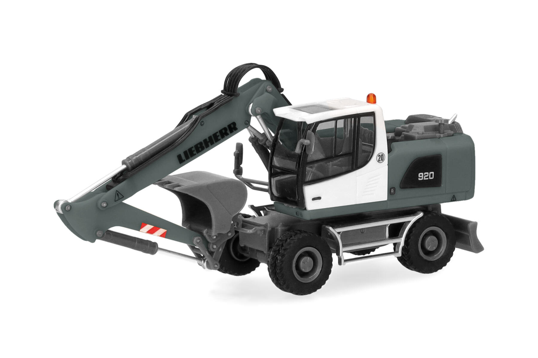 Herpa 320405 1:87 Liebherr Mobilbagger A920 Litronic, grau/gelb
