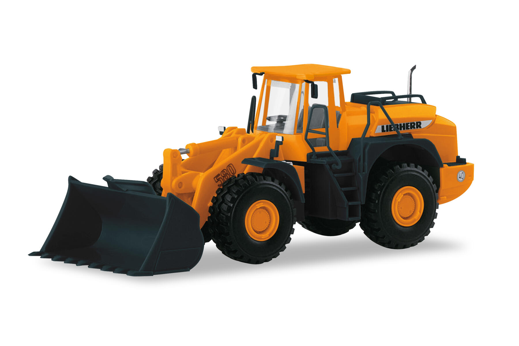 Herpa 320467 1:87 Liebherr Radlader L580, kommunalorange