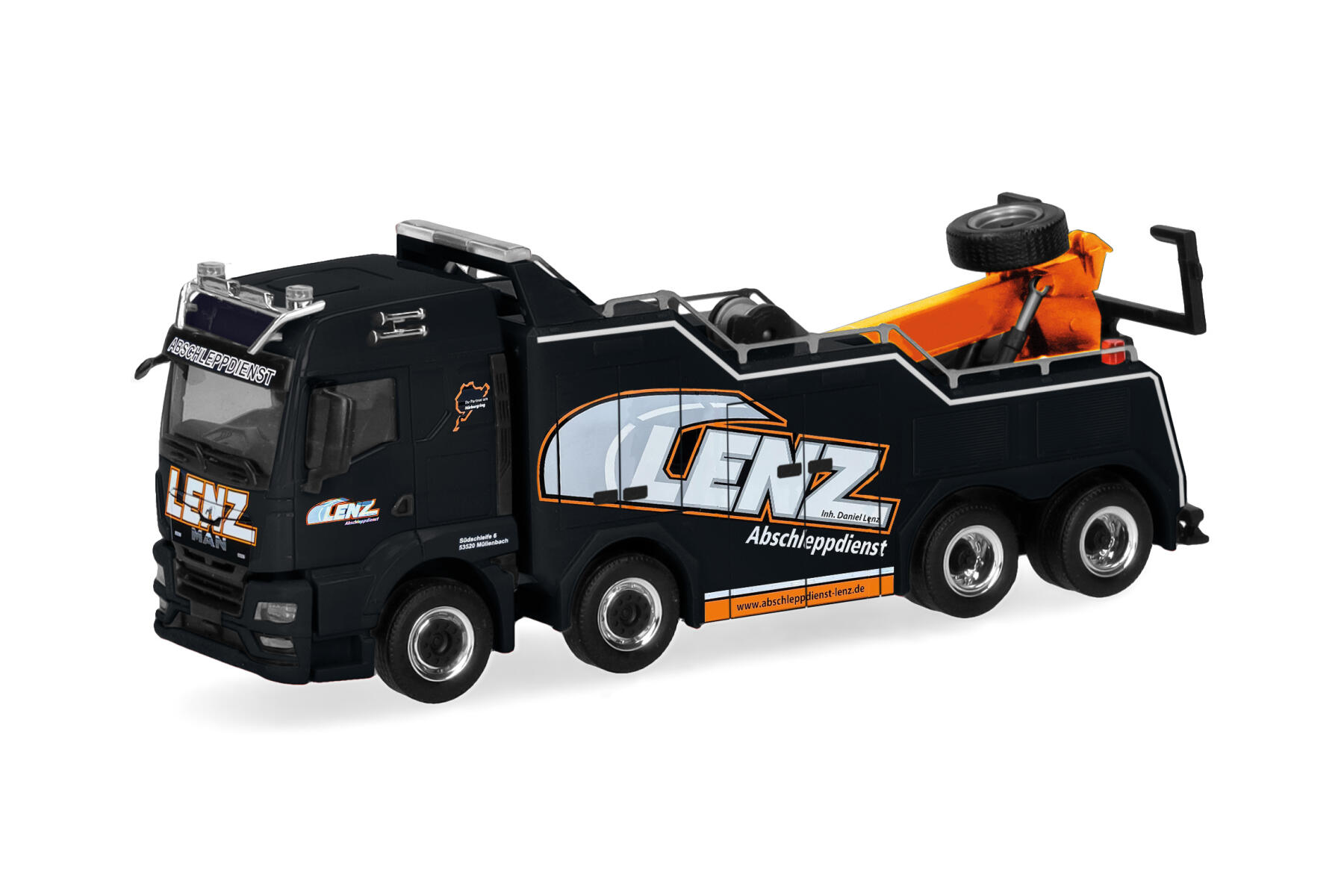 Herpa 320634 1:87 MAN TGS TM Empl Bison Bergefahrzeug "Lenz"