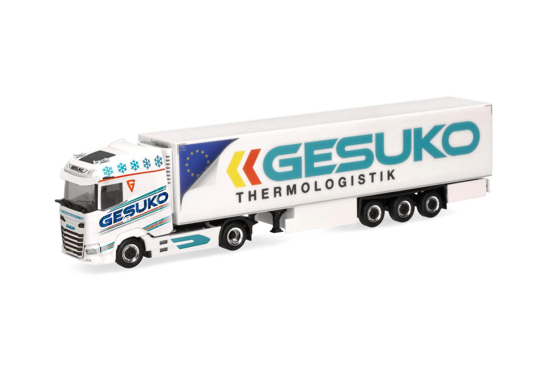 Herpa 320641 1:87 DAF XG Kühlkoffer-Sattelzug "GESUKO"