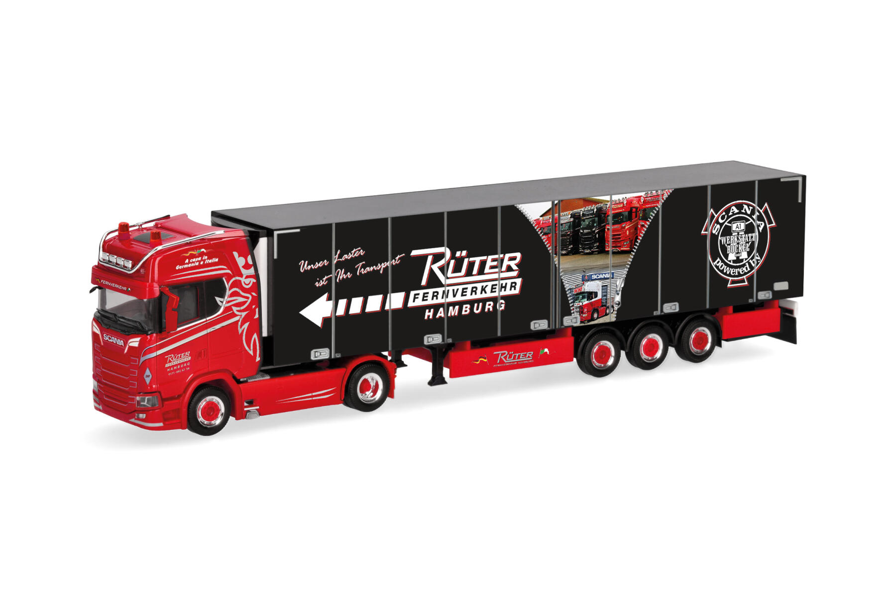 Herpa 320689 1:87 Scania CS 20 HD Kühlkoffer-Sattelzug "Rüter"