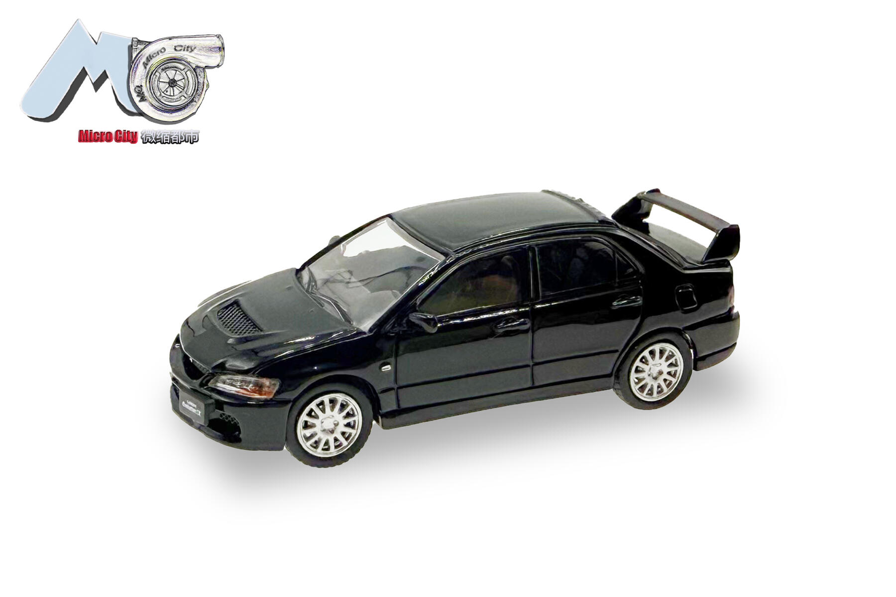 Herpa 87MC000038 1:87 Mitsubishi Lancer Evo 9, schwarz