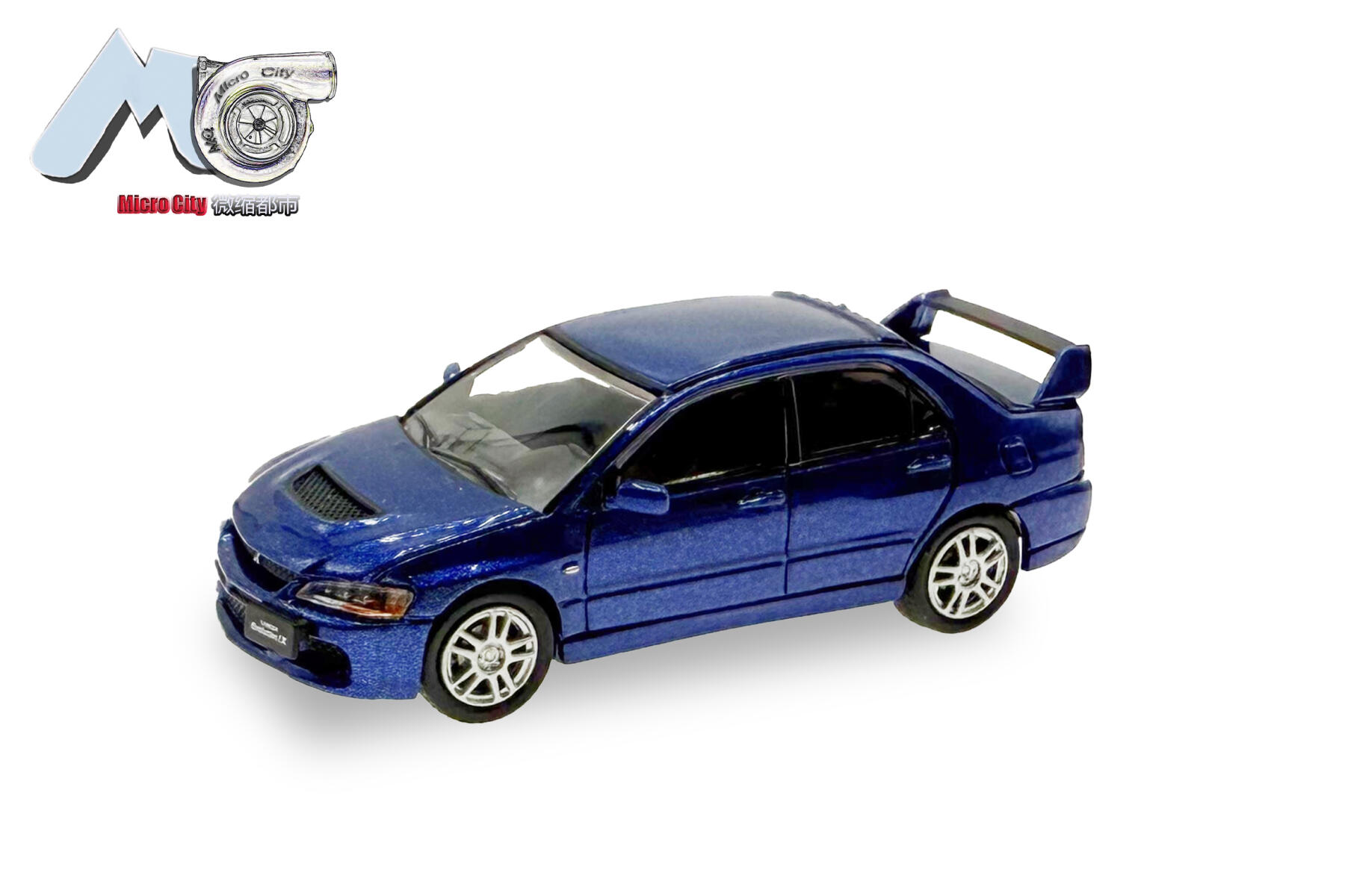 Herpa 87MC000039 1:87 Mitsubishi Lancer Evo 9, blau