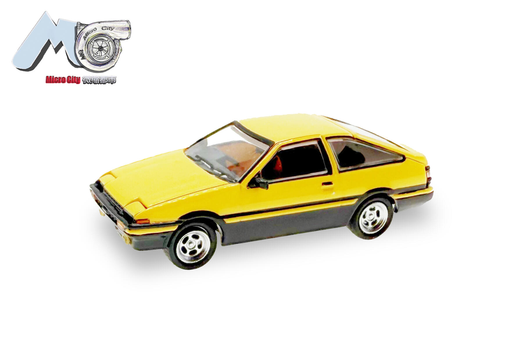 Herpa 87MC000040 1:87 Toyota Corolla AE86, gelb