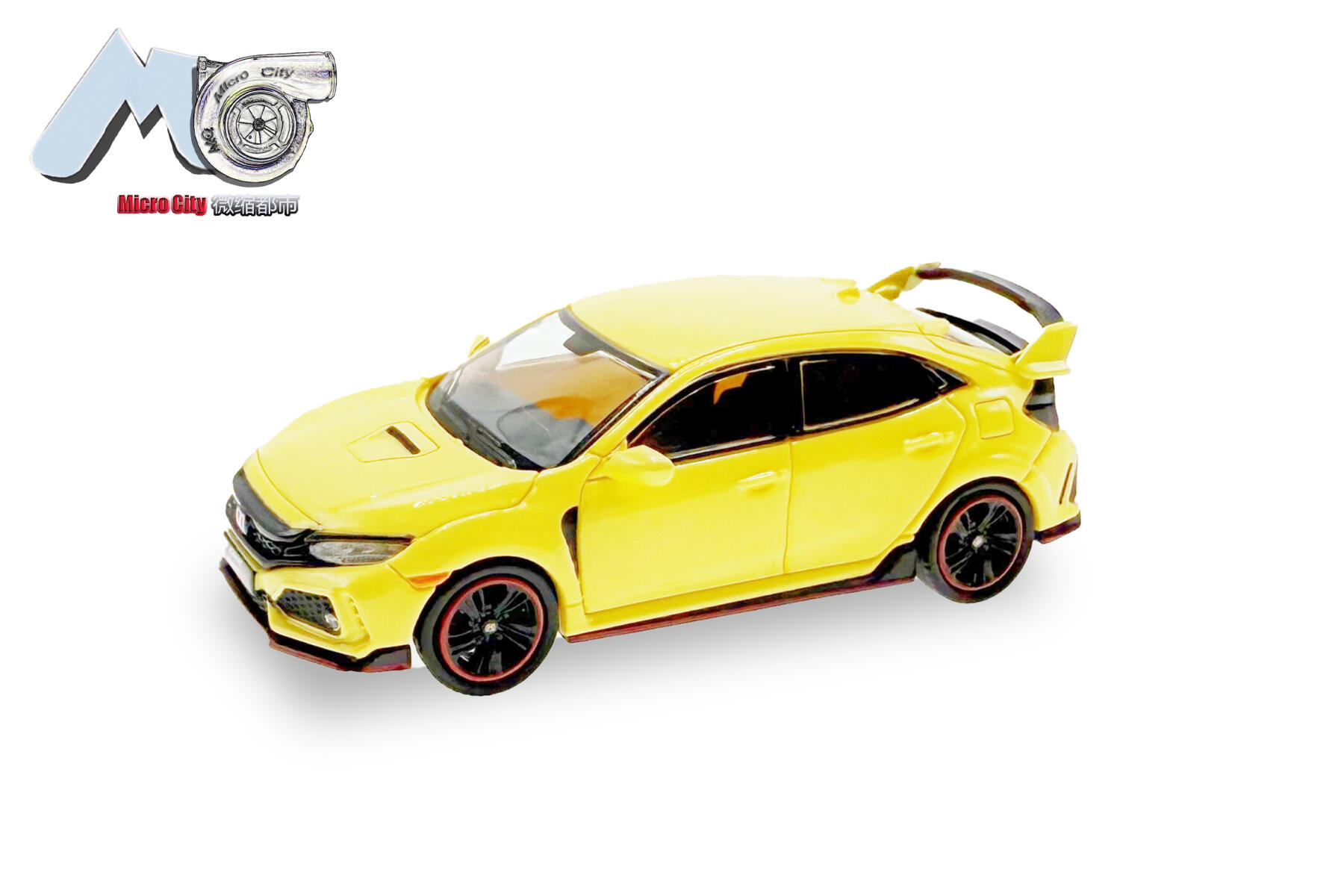 Herpa 87MC000044 1:87 Honda Civic Type R, gelb
