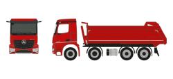 Herpa 954662 1:87 Mercedes-Benz Arocs 18 M Rundmulden-LKW...