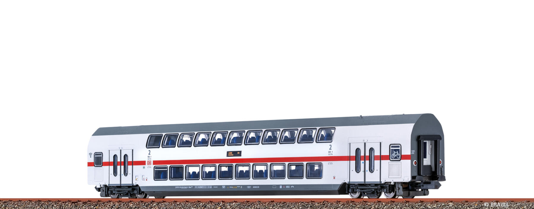 Brawa 64537 N TWINDEXX VARIO® IC2-Doppelstock-Mittelwagen DB AG, 2. Klasse (Konstanz)