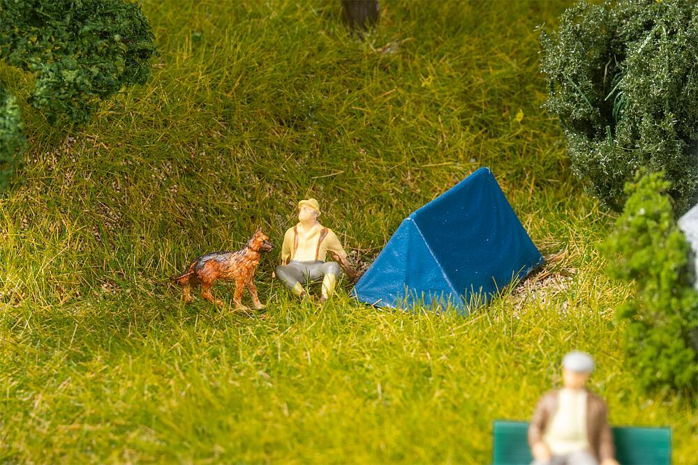 Faller 180003 H0 4 Zelte, blau