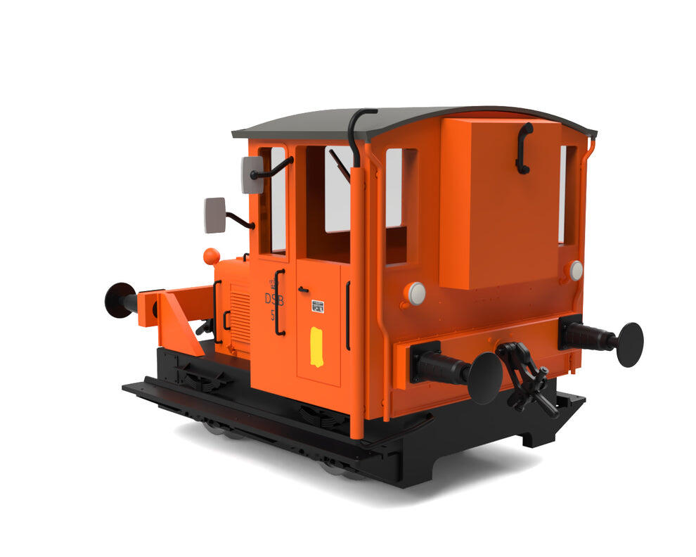 Saxonia 87231 H0 - Rangiertraktor 57 Orange Olsenbande 1975, DSB Ep.IV