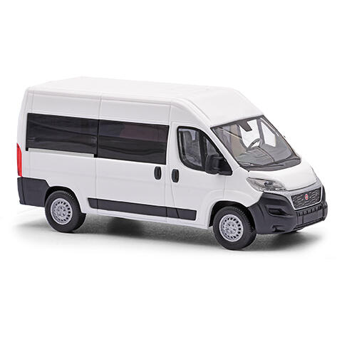 Busch 54650 H0 Fiat Ducato Bus, Weiß