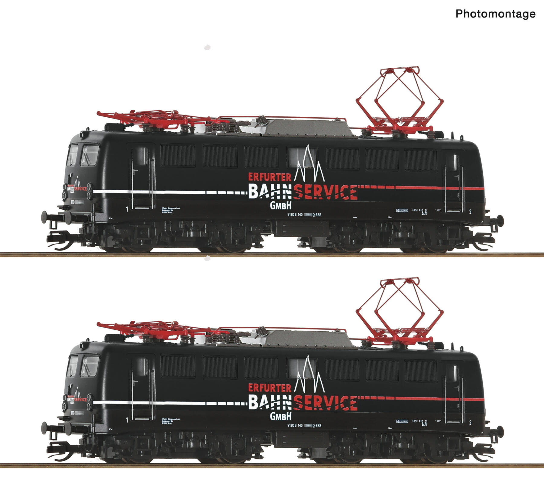 Roco 7580022 TT 2er Set Elektrolokomotive BR 140 EBS