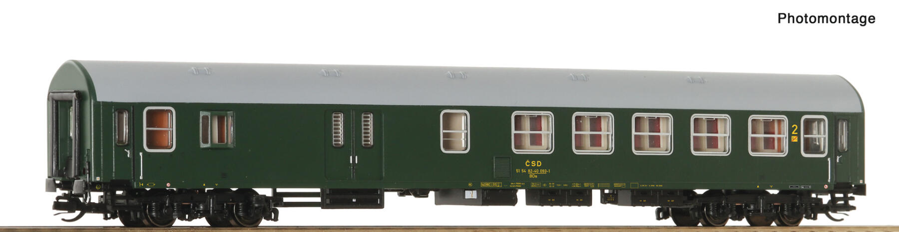 Roco 6280042 TT 2. Klasse + Gepäck Personenwagen Y/B 70 CSD