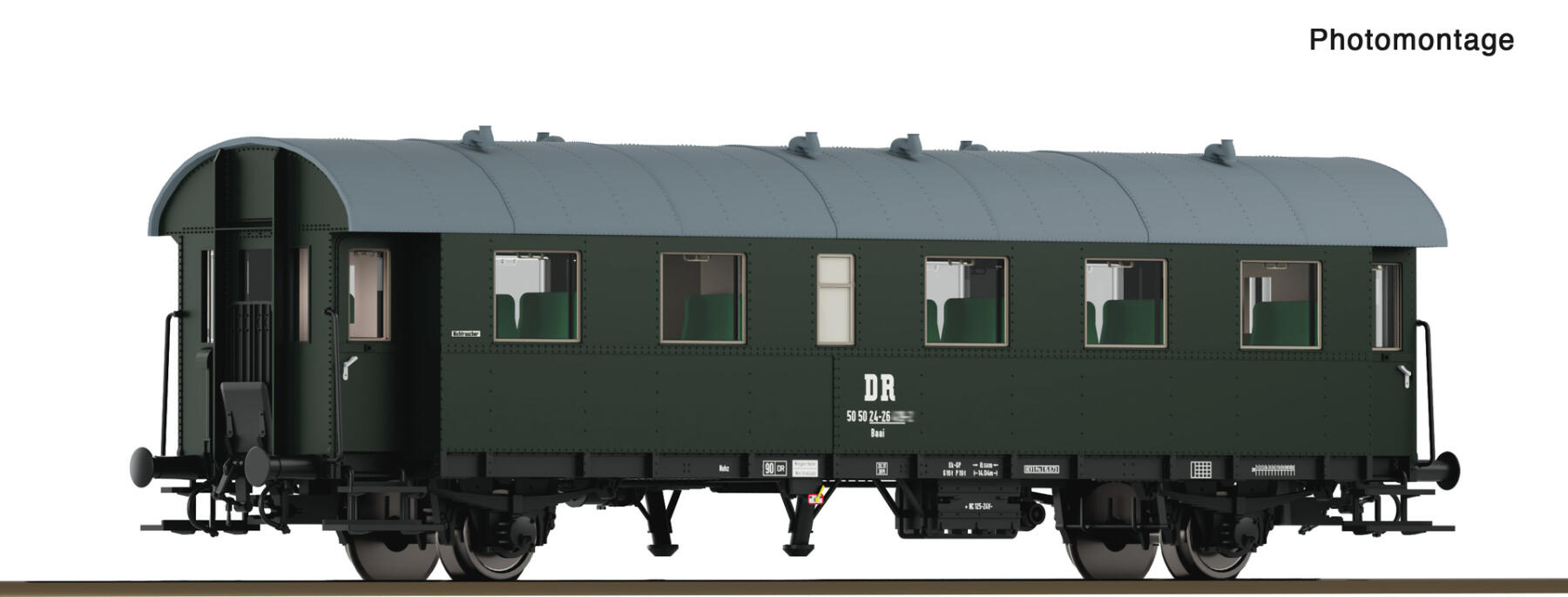 Roco 6280048 TT Personenwagen "Donnerbüchse" Bi 2. Klasse DR