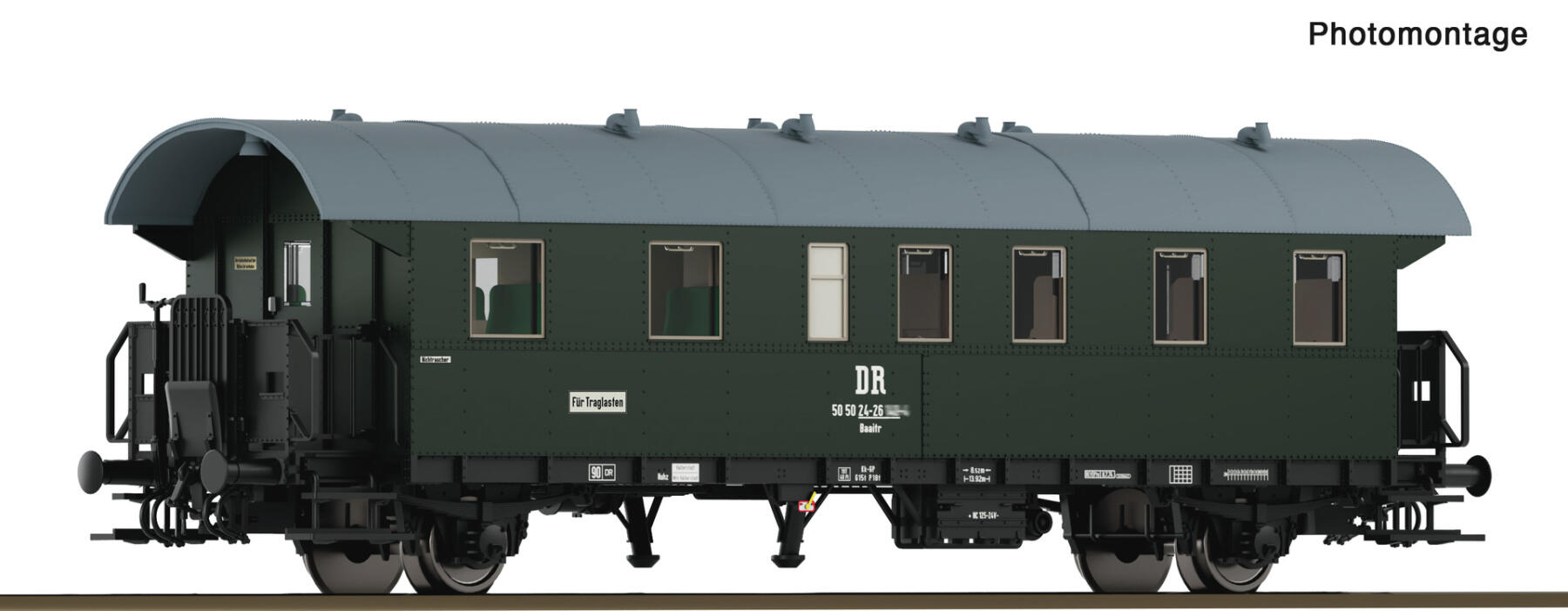 Roco 6280049 TT Personenwagen "Donnerbüchse" Bi 2. Klasse DR