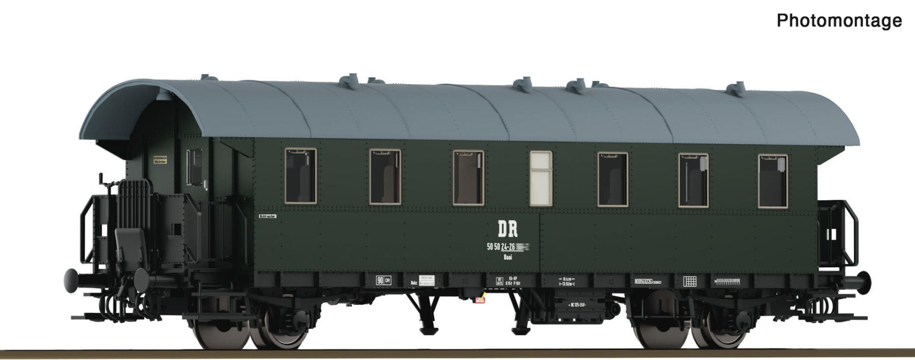 Roco 6280050 TT Personenwagen "Donnerbüchse" Bi 2. Klasse DR