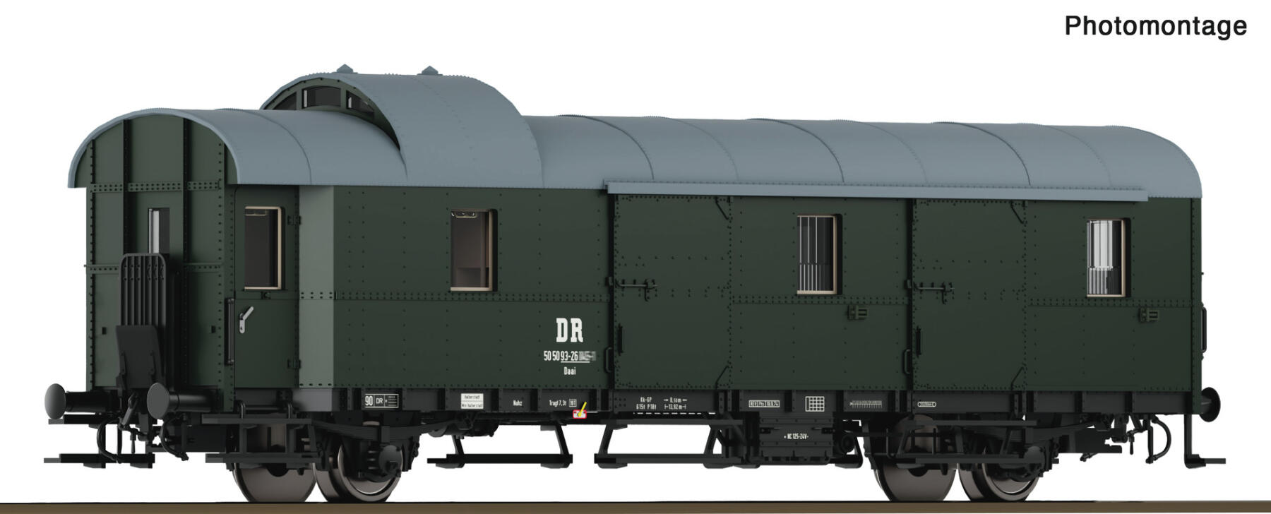 Roco 6280052 TT Packwagen "Donnerbüchse" Pwi DR
