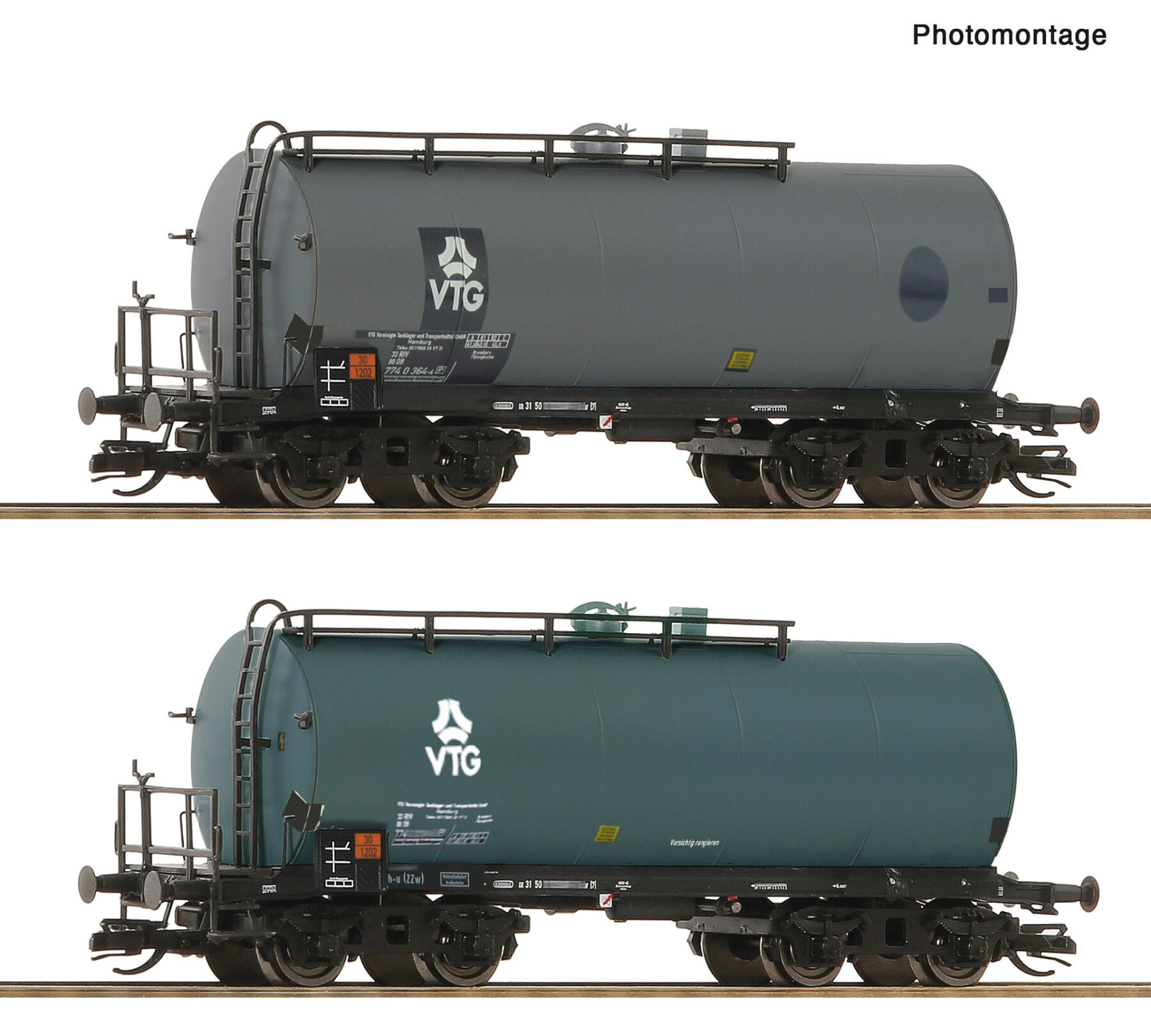Roco 6680037 TT 2er Set Kesselwagen VTG/DB