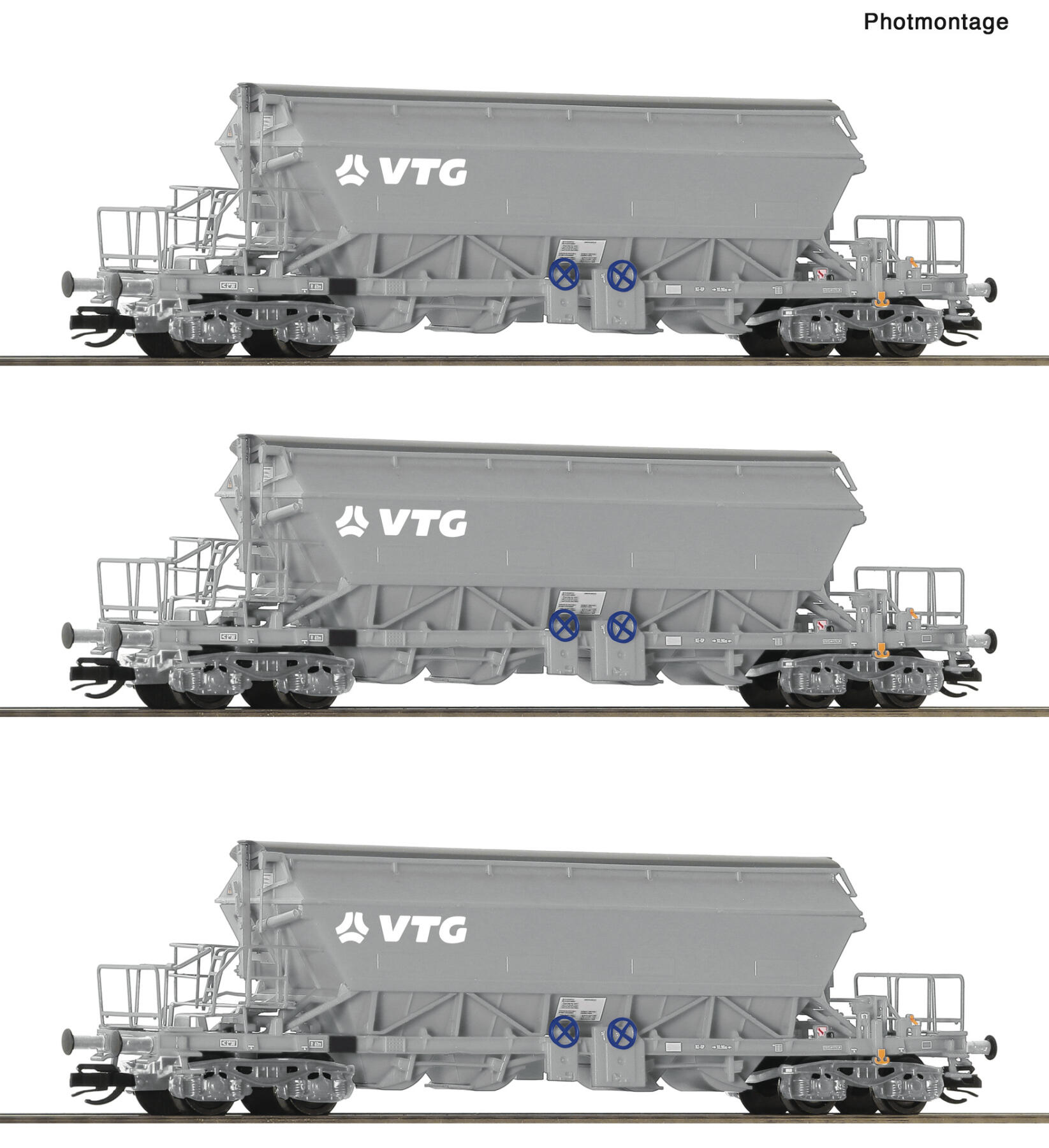 Roco 6680030 TT 3er Set Kaliwagen VTG