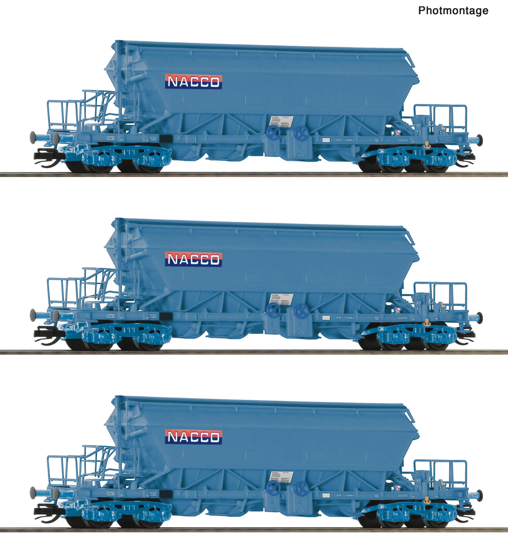 Roco 6680031 TT 3er Set Kaliwagen Nacco