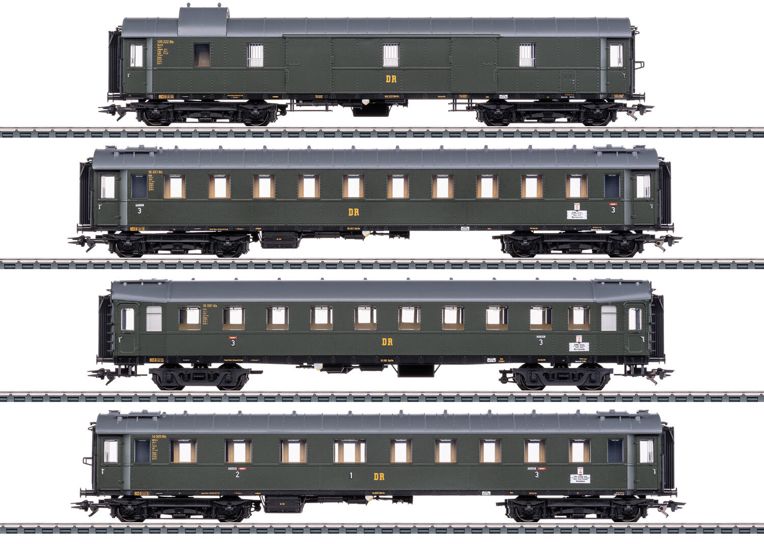 Märklin 42514 H0~ Schnellzugwagen-Set zur Dampflok BR 19.0 "Sachsenstolz"
