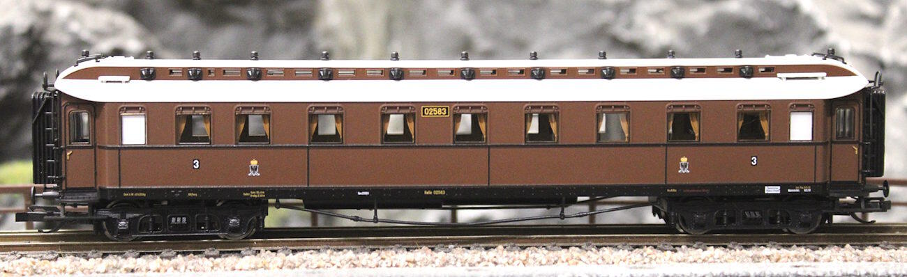 Tillig 01070-3 Reisezugwagen 3. Klasse „Preußischer Schnellzug“ der K.P.E.V.