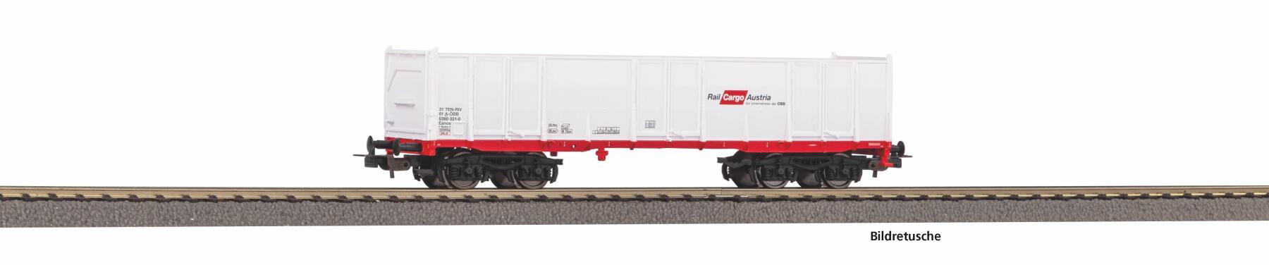 Piko 98553D1 H0 Hochbordwagen Eaos Rail Cargo Austria Epoche VI, weiß, Betriebsnummer 1